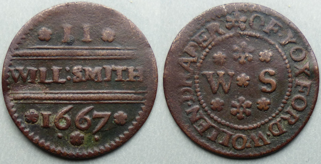 Yoxford, Will Smith 1667 halfpenny